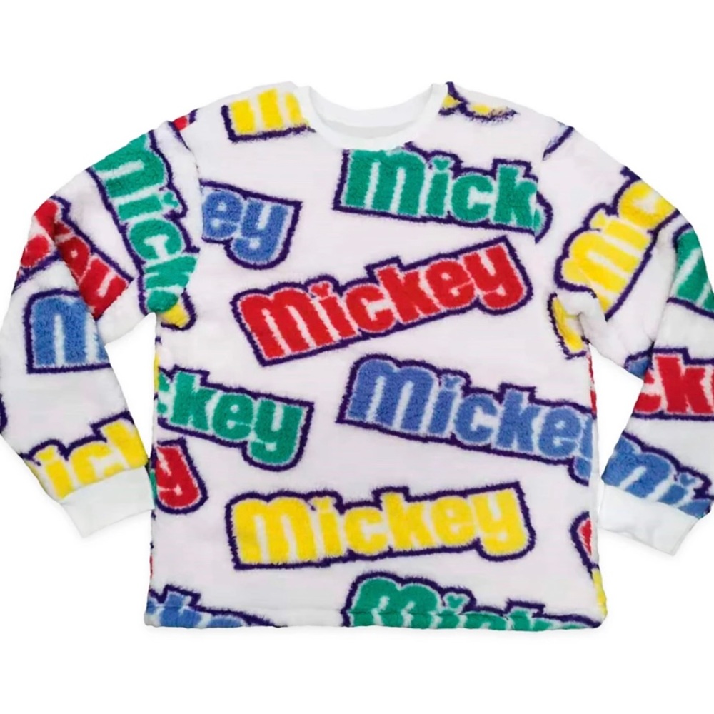 Mickey Mouse Logo Sherpa Fleece Pullover for Adults
